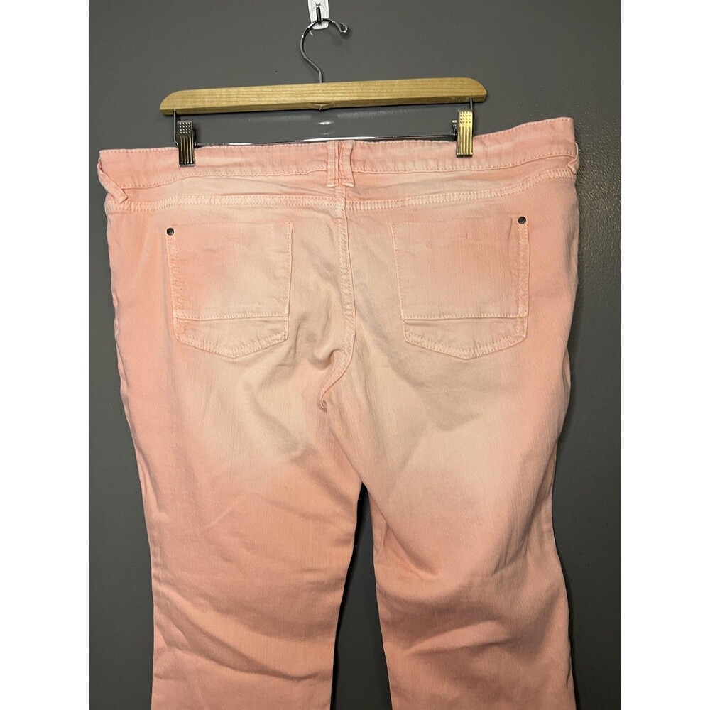 Decree Jeans Juniors 17 Pink Light Wash Super Skinny Distressed Stretch Denim - Picture 5 of 10